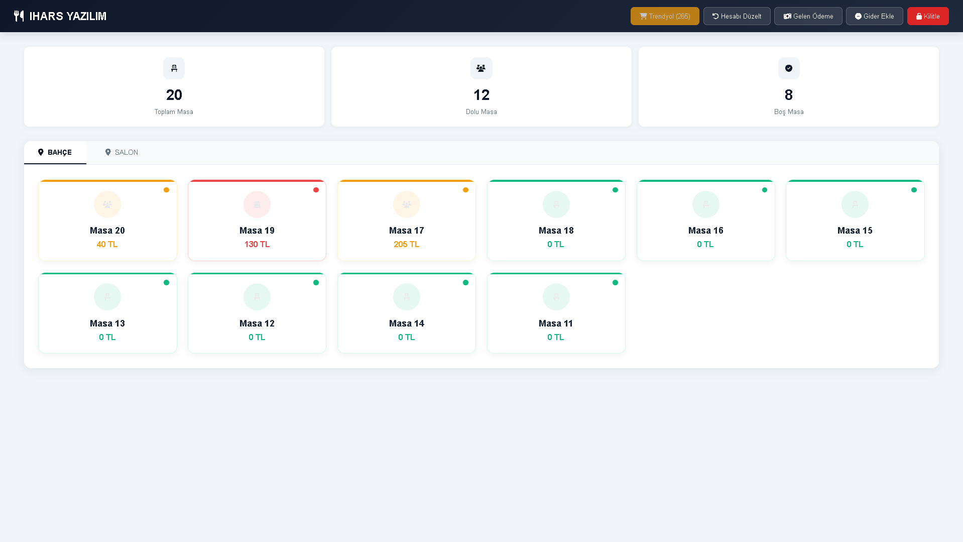 Restoran Otomasyon Sistemi